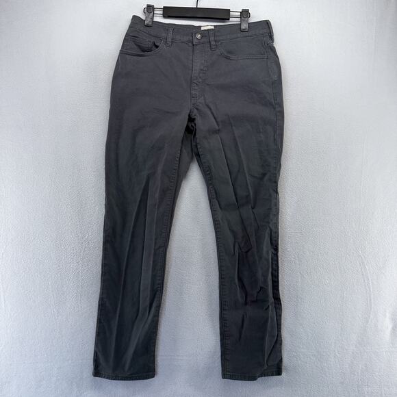 Flint Tinder Pants Men's 30x30 Gray Straight Chino Huckberry Preppy Outdoor - Picture 2 of 10